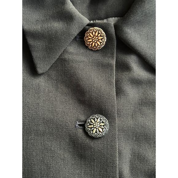 Vintage Hillary Charles Women’s 12 100% Wool Black Blazer Jacket Made in USA - Picture 5 of 6